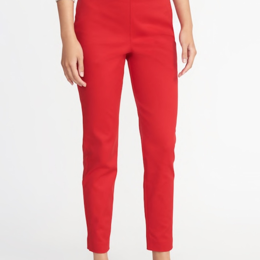 NWT red old navy high rise skinny pants size 0